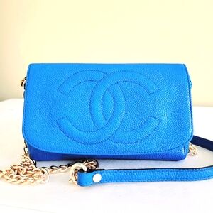 Chanel Timeless Pochette Clutch Crossbody Handbag